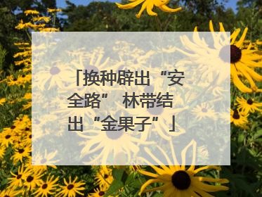换种辟出“安全路” 林带结出“金果子”