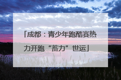 成都：青少年跑酷赛热力开跑“蓄力”世运