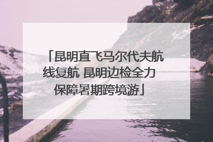 昆明直飞马尔代夫航线复航 昆明边检全力保障暑期跨境游