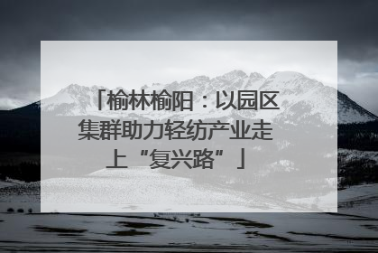 榆林榆阳：以园区集群助力轻纺产业走上“复兴路”