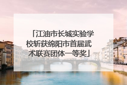江油市长城实验学校斩获绵阳市首届武术联赛团体一等奖