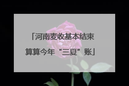 河南麦收基本结束 算算今年“三夏”账