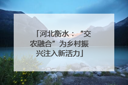 河北衡水：“交农融合”为乡村振兴注入新活力
