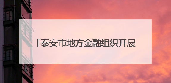 泰安市地方金融组织开展“筑牢战斗堡垒 护航经济发展”主题教育活动