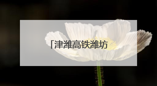 津潍高铁潍坊段最新进展→