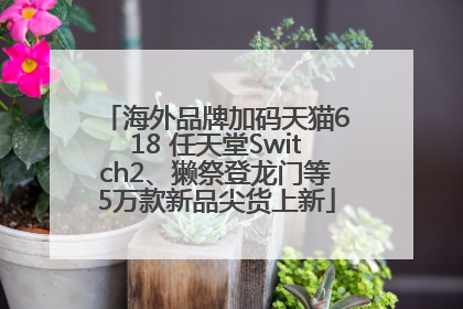 海外品牌加码天猫618 任天堂Switch2、獭祭登龙门等5万款新品尖货上新