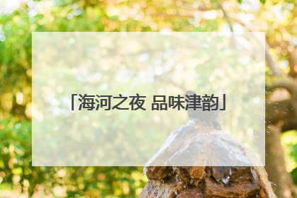 海河之夜 品味津韵