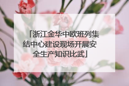浙江金华中欧班列集结中心建设现场开展安全生产知识比武