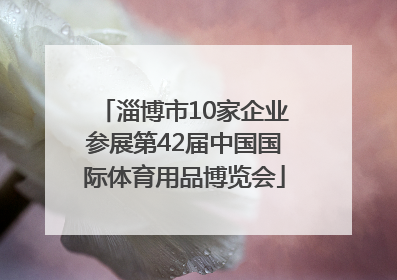 淄博市10家企业参展第42届中国国际体育用品博览会