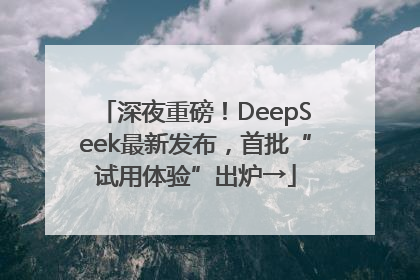 深夜重磅！DeepSeek最新发布，首批“试用体验”出炉→