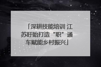 深耕技能培训 江苏盱眙打造“职”通车赋能乡村振兴