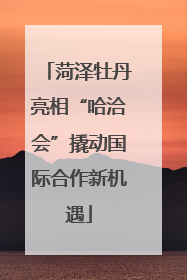 菏泽牡丹亮相“哈洽会”撬动国际合作新机遇