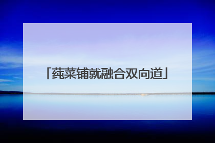莼菜铺就融合双向道