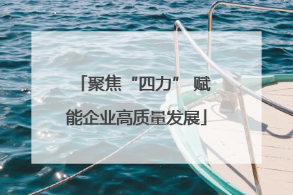 聚焦“四力” 赋能企业高质量发展