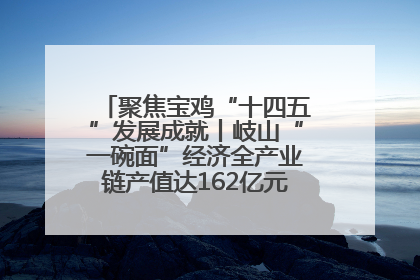 聚焦宝鸡“十四五”发展成就丨岐山“一碗面”经济全产业链产值达162亿元 入选全国典型县