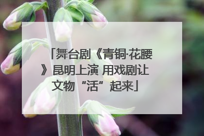 舞台剧《青铜·花腰》昆明上演 用戏剧让文物“活”起来
