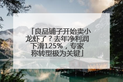 良品铺子开始卖小龙虾了？去年净利润下滑125%，专家称转型极为关键