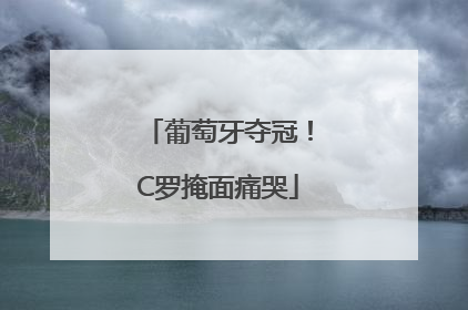 葡萄牙夺冠！C罗掩面痛哭