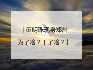 董明珠现身郑州 为了啥？干了啥？