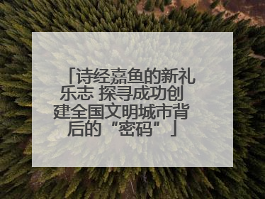 诗经嘉鱼的新礼乐志 探寻成功创建全国文明城市背后的“密码”