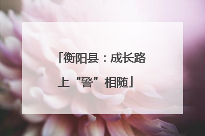 衡阳县：成长路上“警”相随