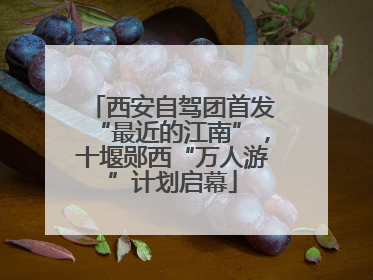 西安自驾团首发“最近的江南”，十堰郧西“万人游”计划启幕