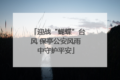 迎战“蝴蝶”台风 保亭公安风雨中守护平安