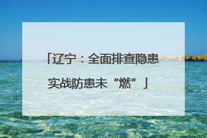 辽宁：全面排查隐患 实战防患未“燃”