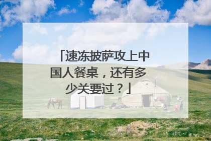 速冻披萨攻上中国人餐桌，还有多少关要过？