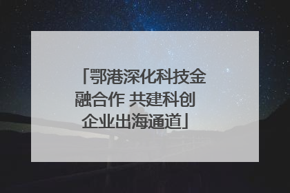 鄂港深化科技金融合作 共建科创企业出海通道