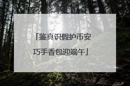 鉴真识假护币安 巧手香包迎端午