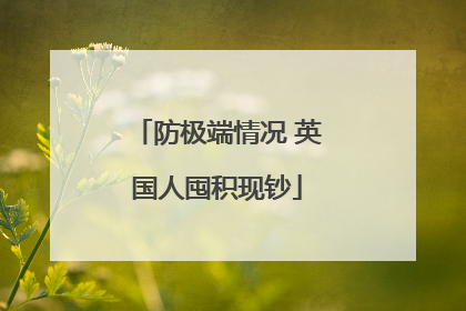 防极端情况 英国人囤积现钞