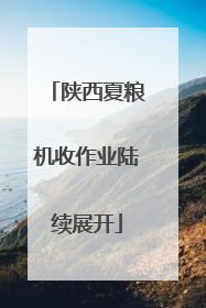 陕西夏粮机收作业陆续展开