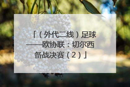 （外代二线）足球——欧协联：切尔西备战决赛（2）