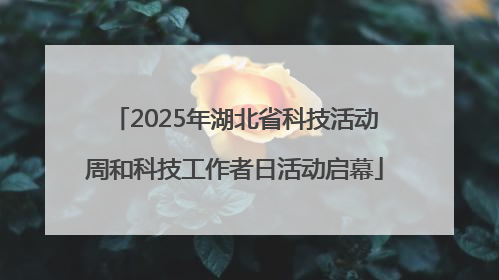 2025年湖北省科技活动周和科技工作者日活动启幕