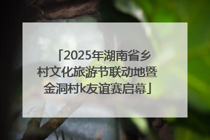 2025年湖南省乡村文化旅游节联动地暨金洞村k友谊赛启幕
