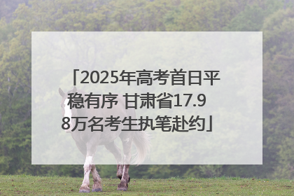 2025年高考首日平稳有序 甘肃省17.98万名考生执笔赴约