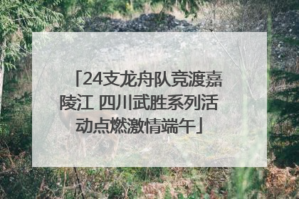 24支龙舟队竞渡嘉陵江 四川武胜系列活动点燃激情端午
