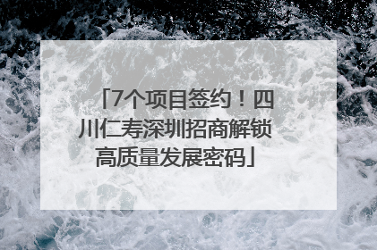 7个项目签约！四川仁寿深圳招商解锁高质量发展密码
