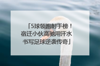 5球领跑射手榜！宿迁小伙高驰用汗水书写足球逆袭传奇