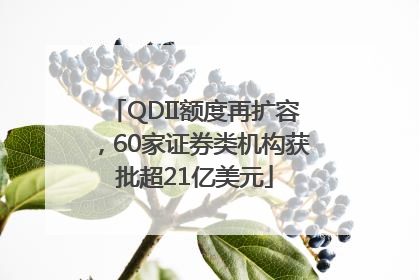 QDII额度再扩容，60家证券类机构获批超21亿美元